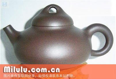 三乳钉足石瓢紫砂壶