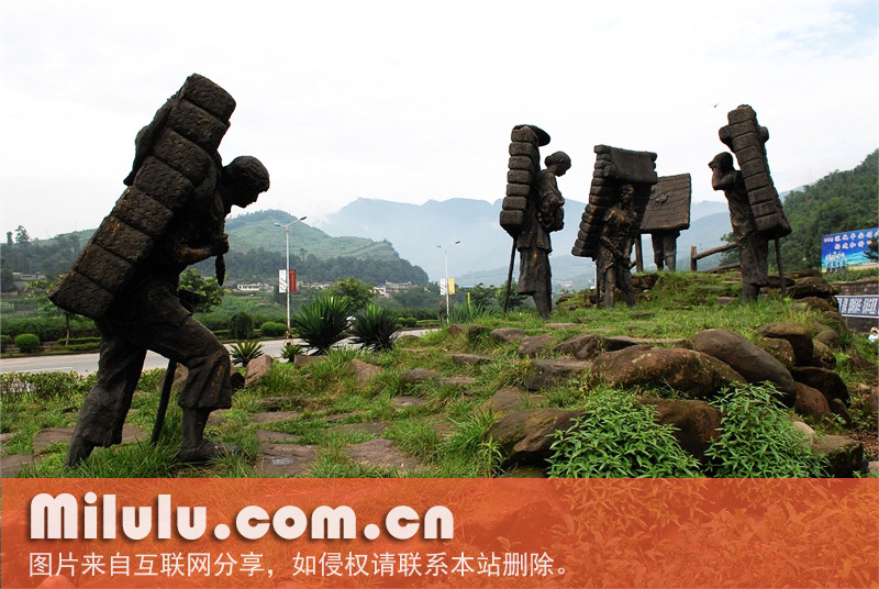 古时茶马古道背茶工