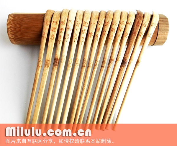 茶杓被面漆器书写名称